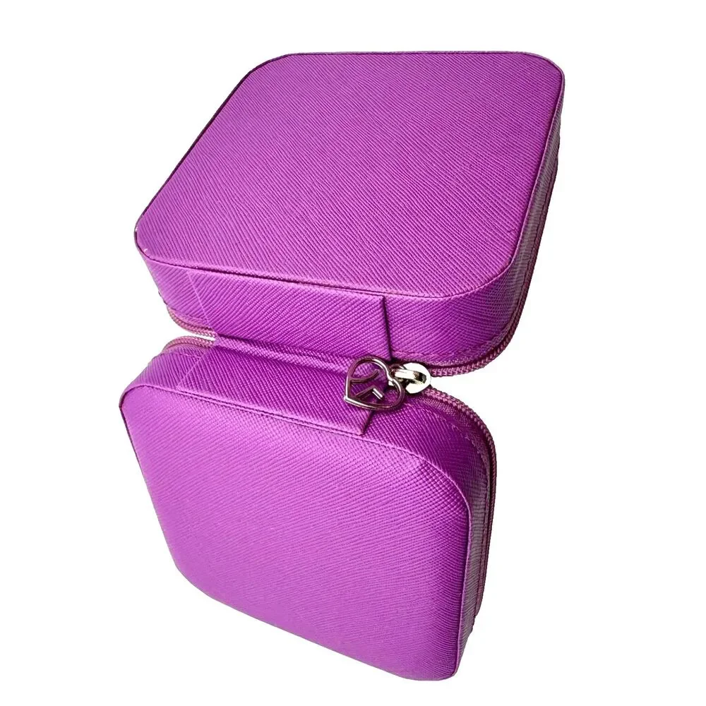 Vanity Jewlery Box Violet/Purple Mini Women's Fashion Beauty Travel Size Tour